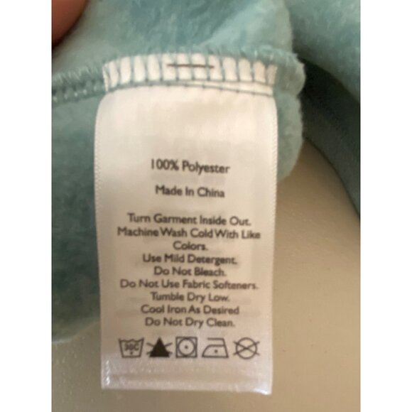 NWT Eddie Bauer Womens Ultrasoft Sea Blue Quarter Zip Fleece Pullover XL - Picture 4 of 9